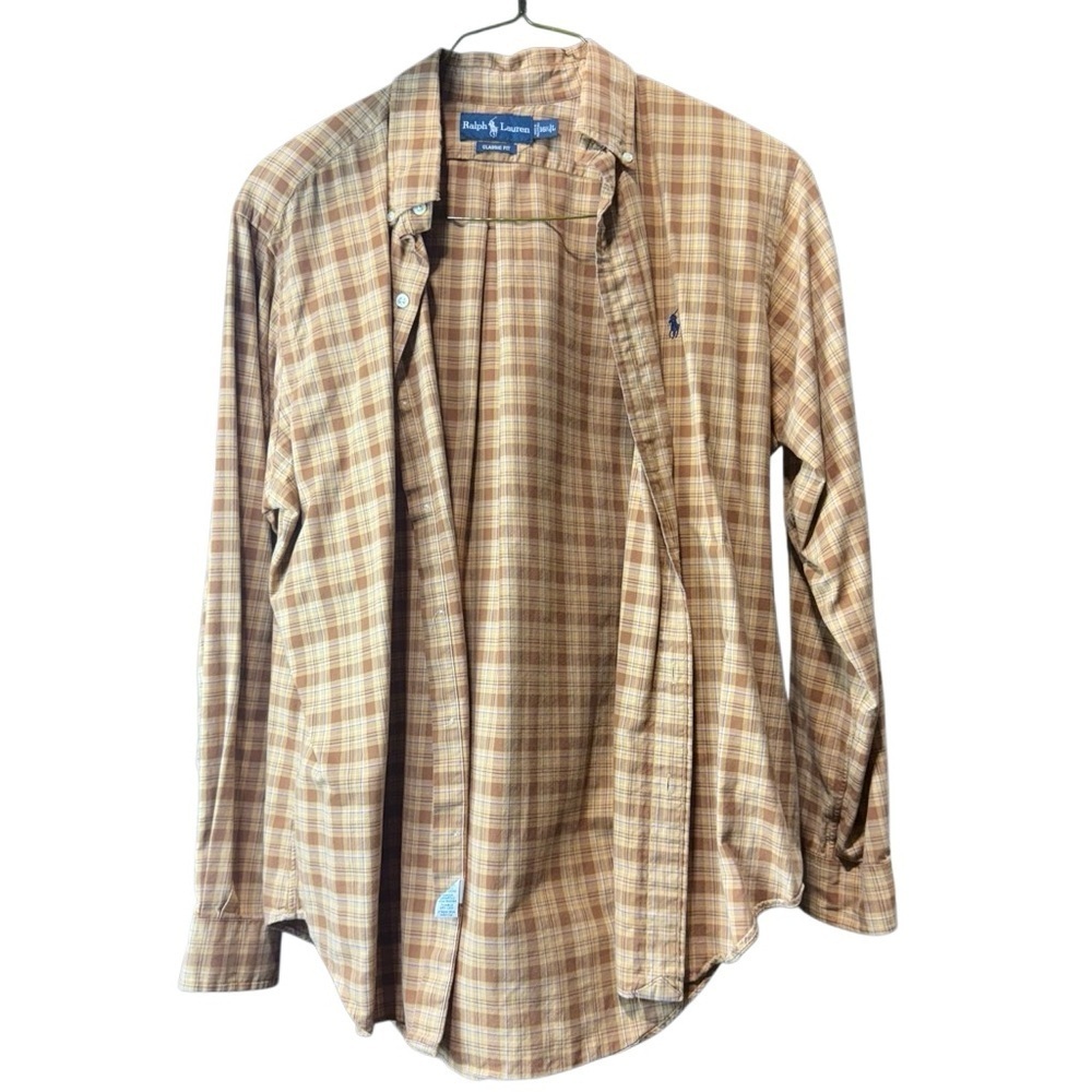 Ralph Lauren Brown Plaid Men's Shirt